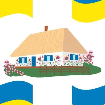 Seamless Pattern Line Ukraine Flag. Thin Outline National Background. Stock Illustration