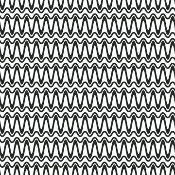 Seamless pattern with line wave geometric design. plaid pattern Stock Illustration