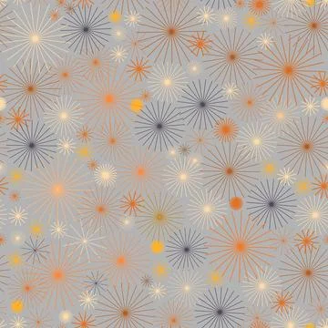 Seamless pattern with linear circles. Vector repeating texture. Stylish bac.. Stock Illustration