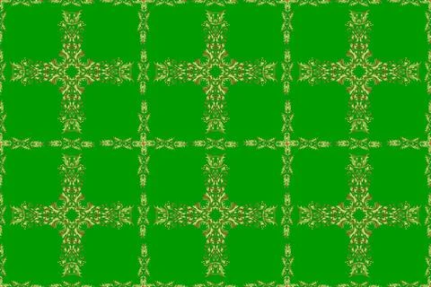 Seamless pattern. Lined tiled motif over colored background with curls style.Ill Stock Illustration