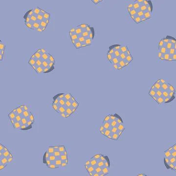 Seamless pattern linen cloth napkin cartoon vector Stock Illustration