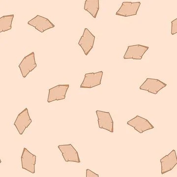 Seamless pattern liner parchment paper cartoon vector Illustrazione stock