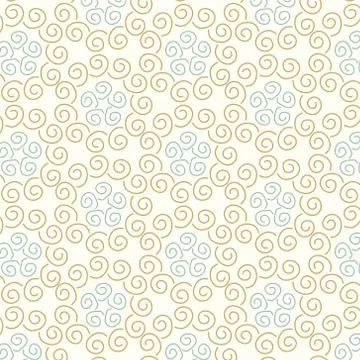 Seamless pattern lines curve vector background Stock Illustration