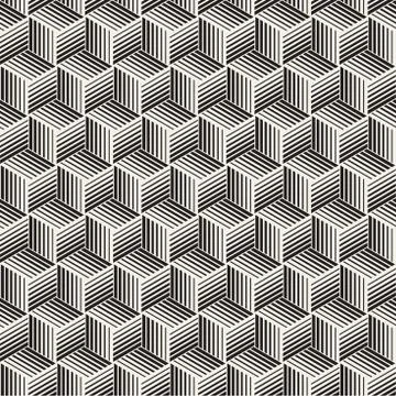 Seamless pattern with lines lattice. Vector abstract background. Stylish cell Stock Illustration