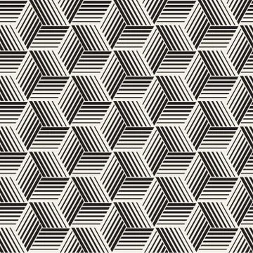 Seamless pattern with lines lattice. Vector abstract background. Stylish cell Stock Illustration