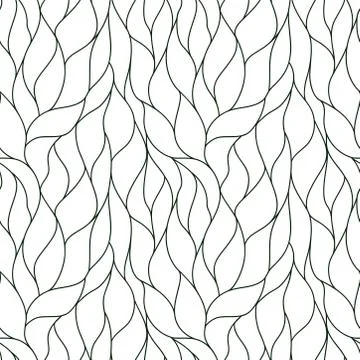 A seamless pattern of lines. A seamless abstract pattern of hand-drawn Stock Illustration