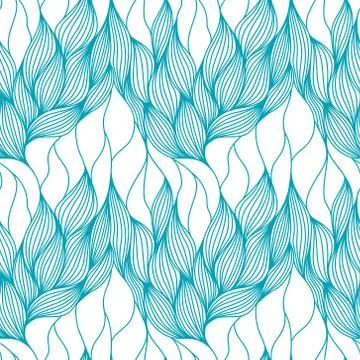 A seamless pattern of lines. A seamless abstract pattern of hand-drawn Stock Illustration
