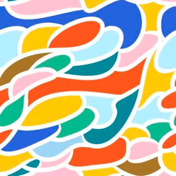 Seamless pattern of lines in the style of stained glass. Stock Illustration