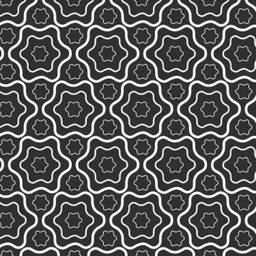 Seamless pattern lines with wavy, hexagon vector background Stock Illustration