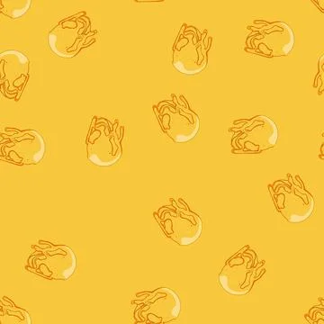 Seamless pattern liquid melted circle cartoon vector Stock Illustration
