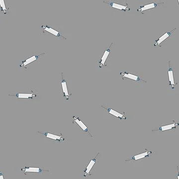 Seamless pattern liquid pipette cartoon vector Illustrazione stock