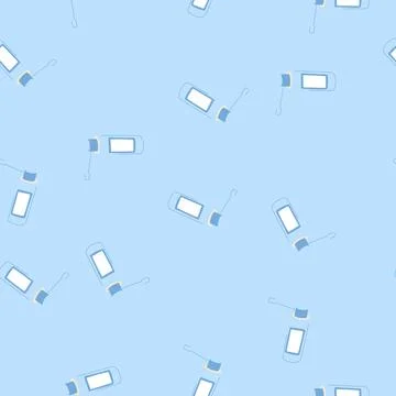 Seamless pattern liquid throat spray bottle cartoon vector Stock Illustration
