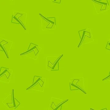 Seamless pattern list check mark cartoon vector Stock Illustration