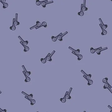 Seamless pattern listen headphones wireless cartoon vector Illustrazione stock