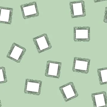 Seamless pattern lithography microchip frame cartoon vector Stock Illustration