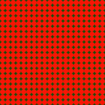 Seamless pattern with little red circles on green dark background Stock-Illustration