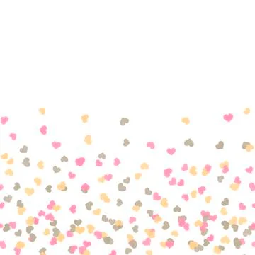 Seamless pattern with little red hearts for Valentine's Day. Vector. Stock Illustration