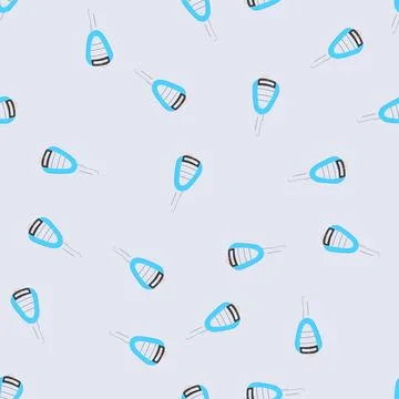 Seamless pattern lock car key cartoon vector 스톡 일러스트