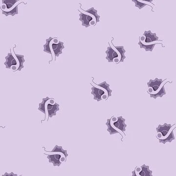 Seamless pattern lock door handle cartoon vector Illustration