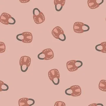 Seamless pattern lock padlock vintage cartoon vector Illustrazione stock
