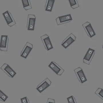 Seamless pattern lock safe cartoon vector sign color Illustrazione stock
