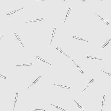 Seamless pattern Lockpick tool with wavy tip for unlocking mechanism 스톡 일러스트