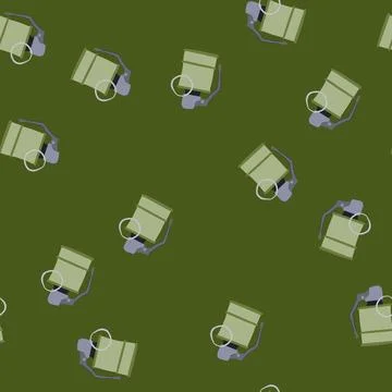 Seamless pattern logo grenade cartoon vector Illustrazione stock