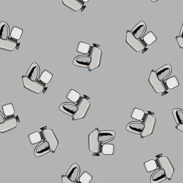 Seamless pattern logo paint sprayer cartoon vector Illustrazione stock