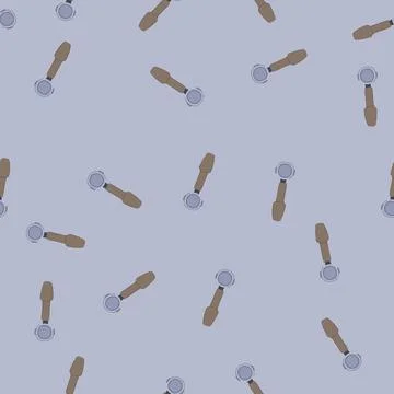 Seamless pattern logo portafilter coffee cartoon vector Stock Illustration