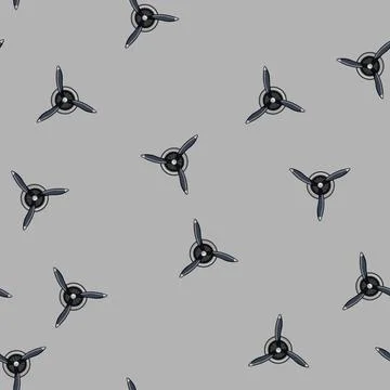 Seamless pattern logo propeller cartoon vector イラスト素材