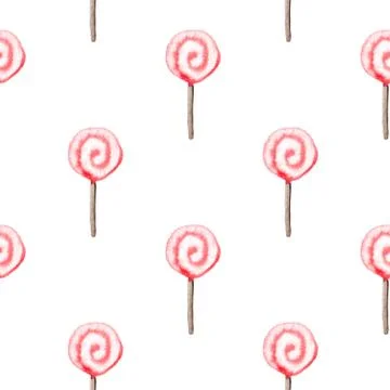 Seamless pattern with lollipop Stock Illustration