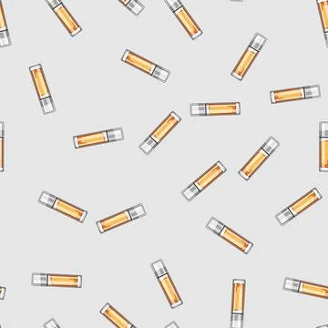 Seamless pattern long lip gloss cartoon vector 스톡 일러스트