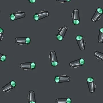 Seamless pattern looking spyglass search cartoon vector Stock Illustration