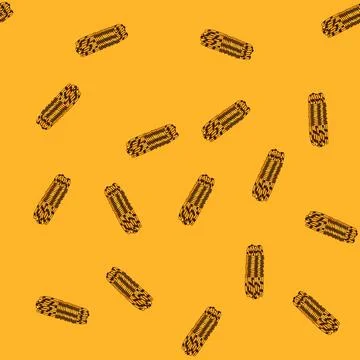 Seamless pattern loop cord rope cartoon vector Stockillustratie