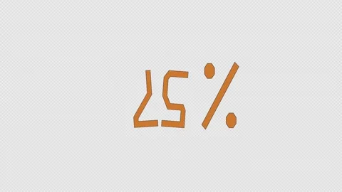 Seamless Pattern Loop Modern Graphic animation 75 Percent Promotion Element Stock Footage 319387941