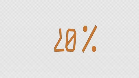 Seamless Pattern Loop Modern Graphic animation 70 Percent Promotion Element Stock Footage 319387963