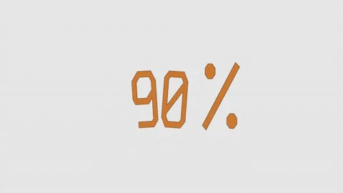 Seamless Pattern Loop Modern Graphic animation 60 Percent Promotion Element Stock Footage 319388004