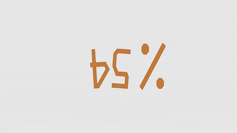 Seamless Pattern Loop Modern Graphic animation 45 Percent Promotion Element Stock Footage 319388132