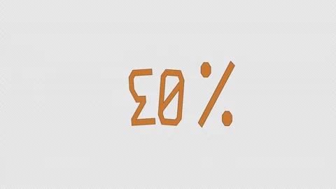 Seamless Pattern Loop Modern Graphic animation 30 Percent Promotion Element Stock Footage 319388283