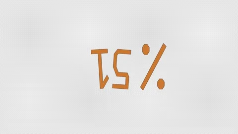 Seamless Pattern Loop Modern Graphic animation 15 Percent Promotion Element Stock Footage 319388341