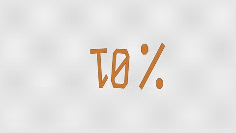 Seamless Pattern Loop Modern Graphic animation 10 Percent Promotion Element Video stock 319388421