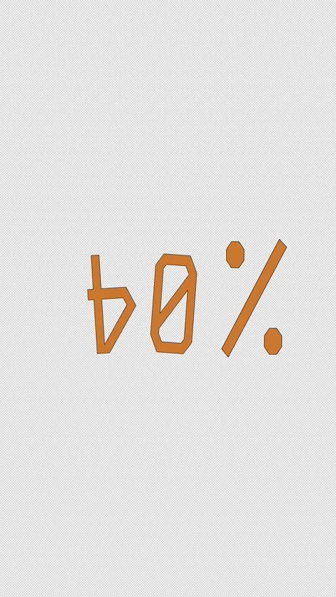 Seamless Pattern Loop Modern Graphic animation 40 Percent Promotion Element Stock Footage 319388992