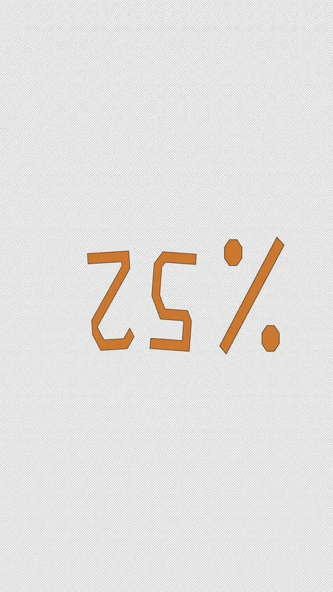 Seamless Pattern Loop Modern Graphic animation 25 Percent Promotion Element Stock Footage 319389114