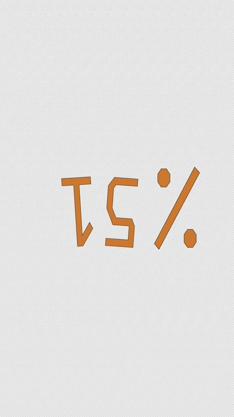 Seamless Pattern Loop Modern Graphic animation 15 Percent Promotion Element Stock Footage 319389160