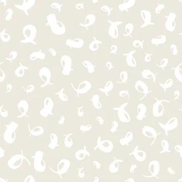 Seamless pattern loops hand drawn with ink brush Illustrazione stock
