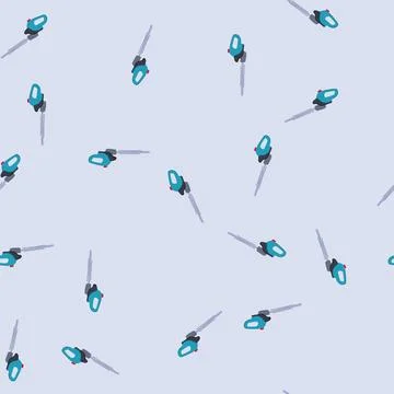 Seamless pattern lopper tree trimmer cartoon vector Stock Illustration