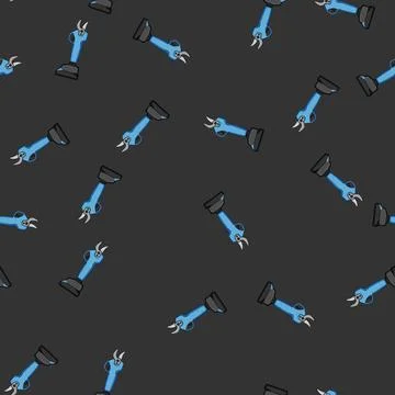 Seamless pattern lopper tree trimmer cartoon vector Stock Illustration
