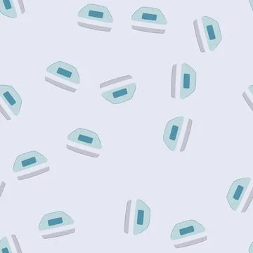 Seamless pattern lotion cleansing cream cartoon vector Stock Illustration