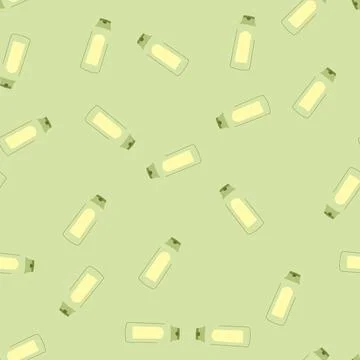 Seamless pattern lotion lotion cartoon vector Stock Illustration