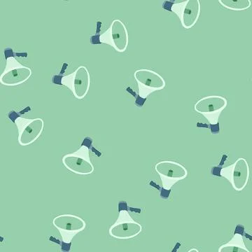 Seamless pattern loudspeaker megaphone cartoon vector 库存插图